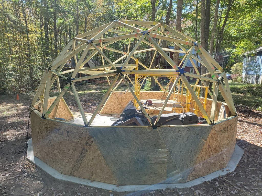 Building a 3V Geodesic Dome for Equipment Storage: A DIY Customer Build with Thunder Domes