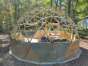 Building a 3V Geodesic Dome for Equipment Storage: A DIY Customer Build with Thunder Domes
