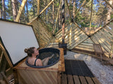 Cedar-Clad Off-Grid Wood Fired Pellet Soaking Tub / Cold Plunge (2-Person)