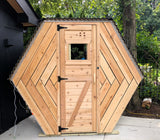 Personal Cedar Honeycomb Sauna by Thunder Domes