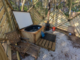 Cedar-Clad Off-Grid Wood Fired Pellet Soaking Tub / Cold Plunge (2-Person)