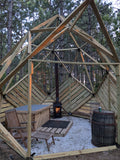 Cedar-Clad Off-Grid Wood Fired Pellet Soaking Tub / Cold Plunge (2-Person)