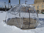 Covered Geodesic Dome w/ Steel Pipe Frame 2V