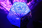 12 Sided Shadow Lamp Shade Sacred Geometry Pattern With RGB LED Light and Controller
