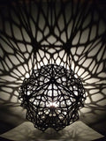 12 Sided Shadow Lamp Shade Sacred Geometry Voronoi Pattern With RGB LED Light and Controller